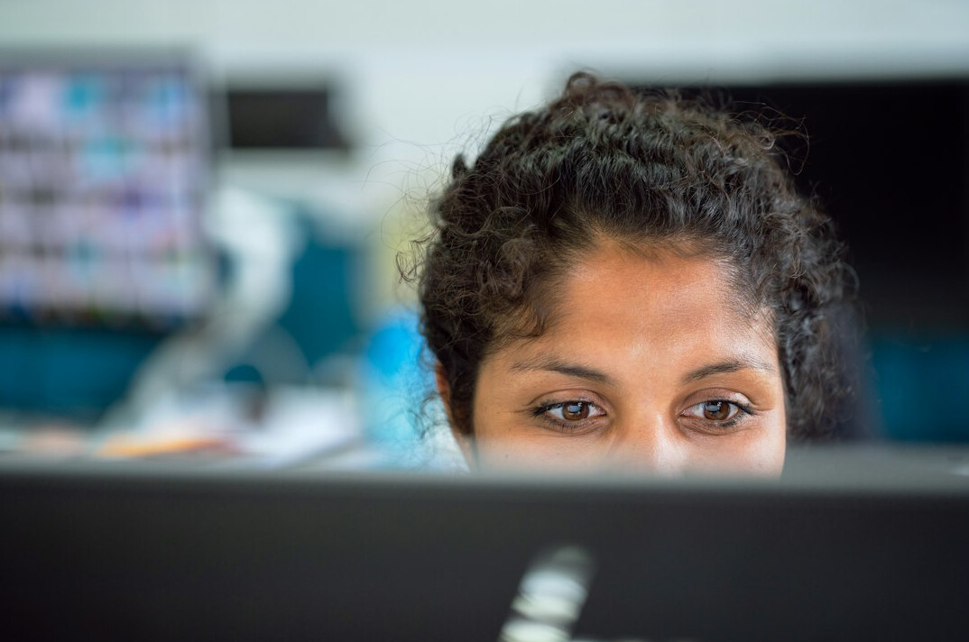 young professional in it office